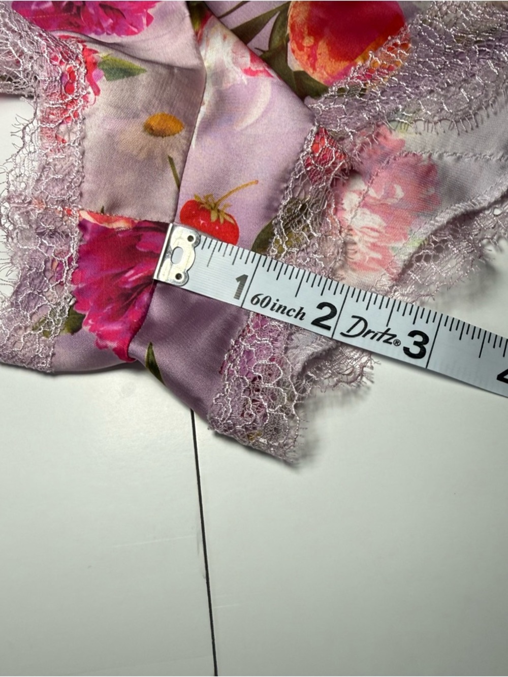 Victoria's Secret Lavender Floral‎ Satin Lace-Trim Sleep Shorts - Picture 6 of 6
